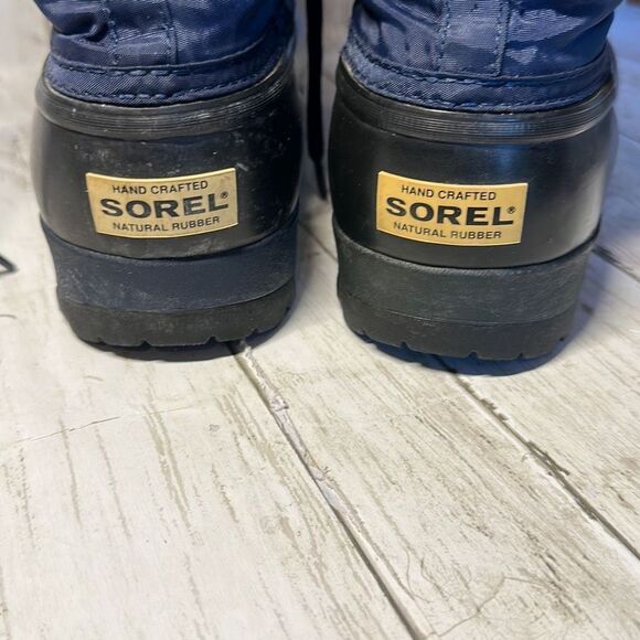 Sorel Winter Snow Boots Snow Lion 2 Women's Size 6 Blue Duck Rubber Insulated - Picture 8 of 12